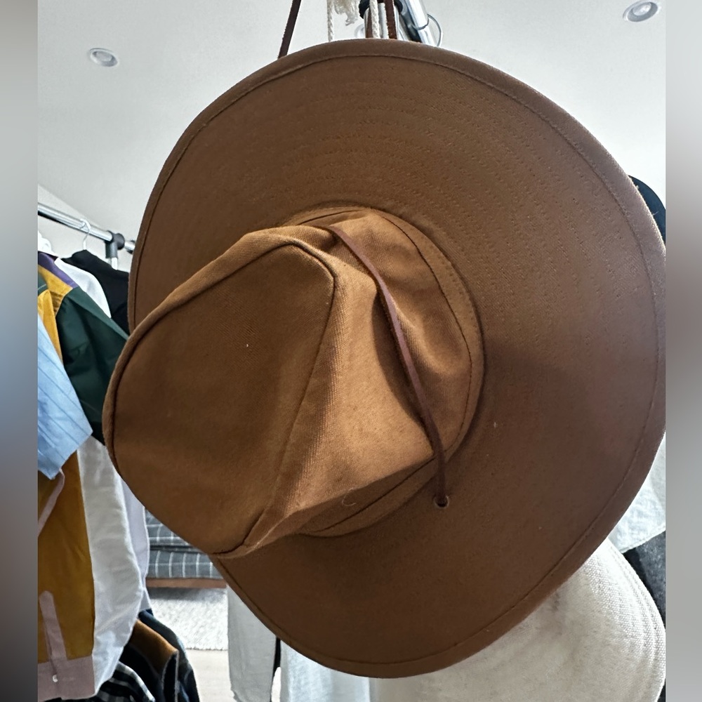 Brixton brown canvas safari hat never worn